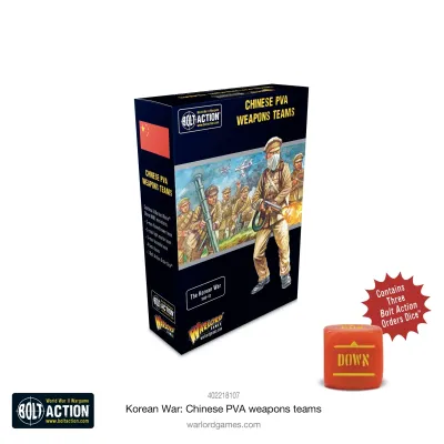 Korean War Chinese PVA Weapons Teams  - Warlord Games Bolt Action