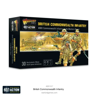 British Commonwealth Infantry - Warlord Bolt Action British Commonwealth Infantry - Warlord Bolt Action