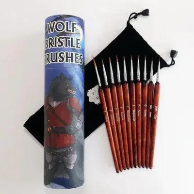 Wolf Bristle Brush Set (10 brushes) Wolf Bristle Brush Set (10 brushes)