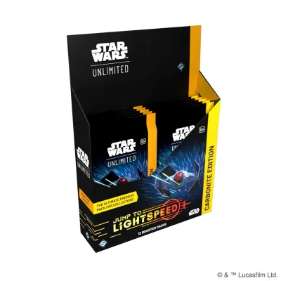 Star Wars: Unlimited Jump to Lightspeed Set 4 Carbonite Collector Booster Display (12) Star Wars: Unlimited Jump to Lightspeed Set 4 Carbonite Collector Booster Display (12)