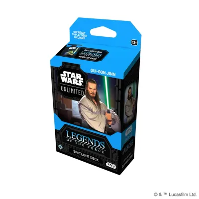 Star Wars: Unlimited Spotlight Deck - QuiGonJinn - Legends of the Force Display Star Wars: Unlimited Spotlight Deck - QuiGonJinn - Legends of the Force Display