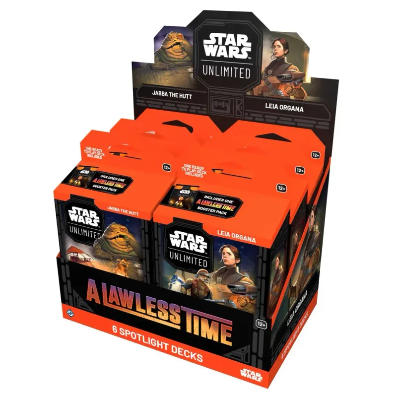 Star Wars: Unlimited - A Lawless Time Spotlight Deck Display  Jabba & Leia