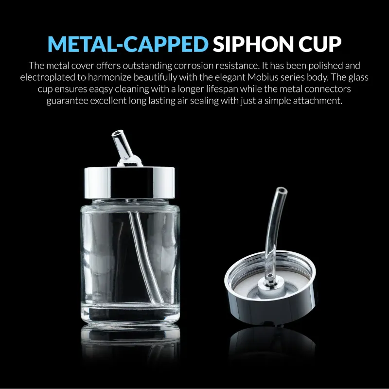 Metal-Capped Siphon Cup For Mobius SP Bundle Metal-Capped Siphon Cup For Mobius SP Bundle