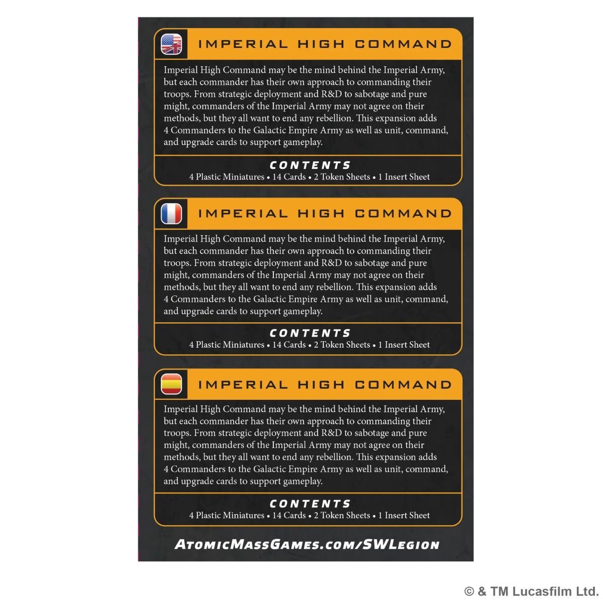 Star Wars Legion – Imperial High Command