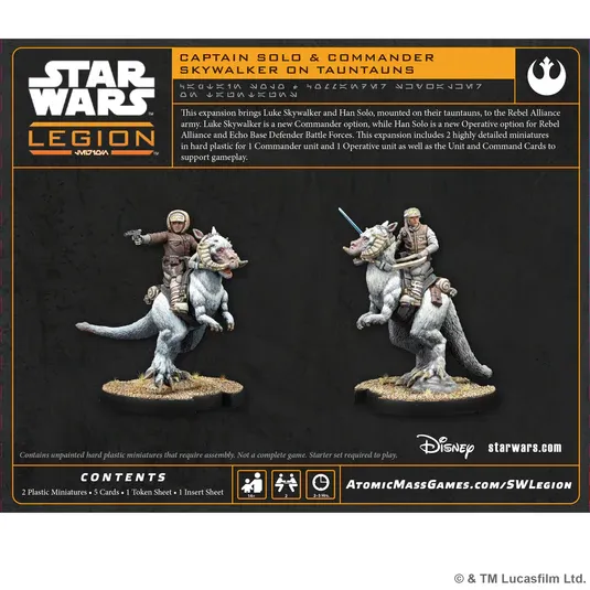 Star Wars Legion – Captain Solo & Commander Skywalker on Tauntuns