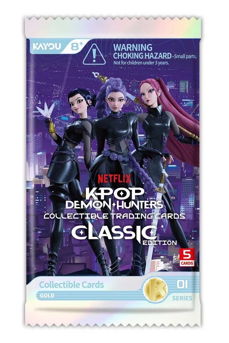 KPop Demon Hunters-Collectible Trading Cards-Classic Edition Foil -001-EMEA-Series 1-B (20 Packs)