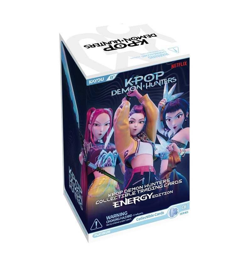 KPop Demon Hunters-Collectible Trading Cards-Energy Edition Foil-001-EMEA-Series 1-B - 12 pack