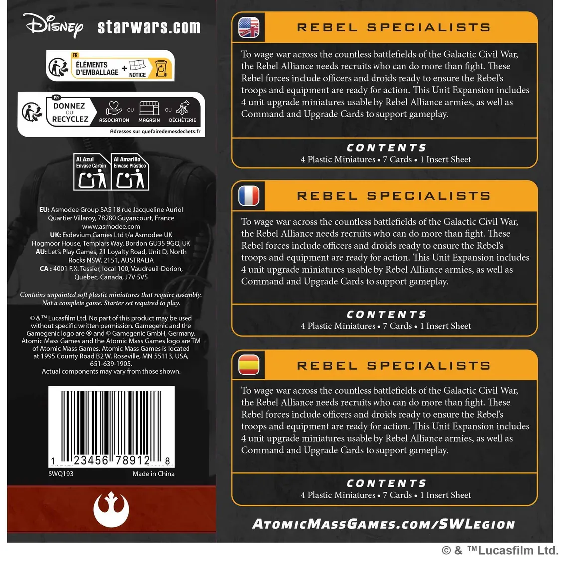 Star Wars: Legion - Imperial Specialists