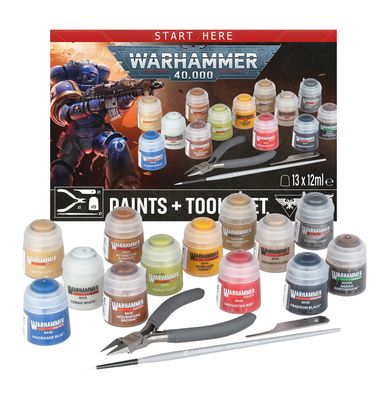 Warhammer 40K Paints + Tools set Eng Warhammer 40K Paints + Tools set Eng
