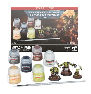 Warhammer 40k Orks Boys + Paints set Eng Warhammer 40k Orks Boys + Paints set Eng