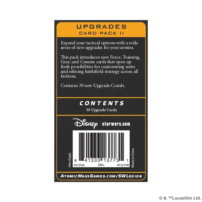Star Wars Legion - Upgrades Card Pack II