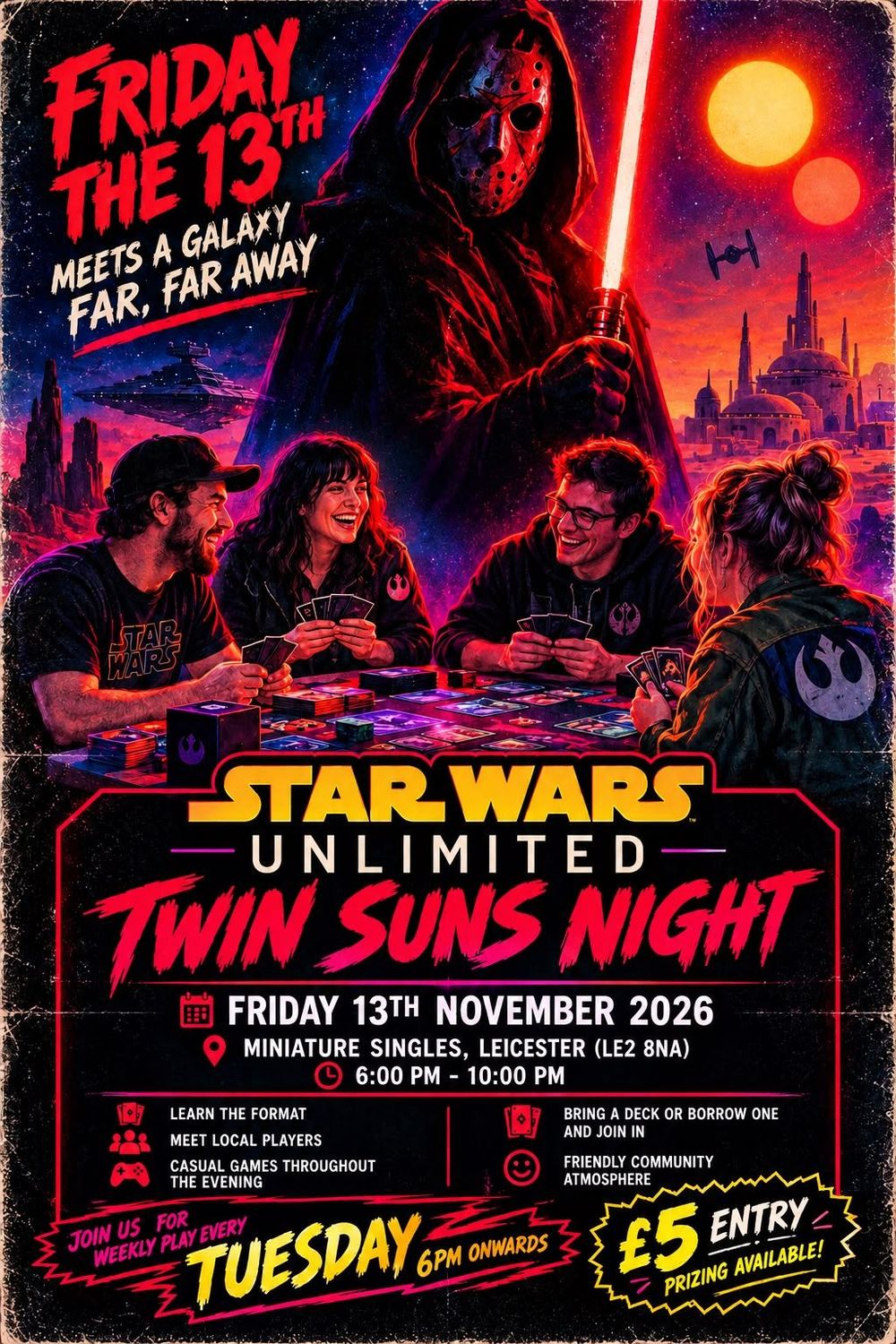 Store Twin Suns Event Event - Friday Evening 13th November, start 6pm Store Twin Suns Event Event - Friday Evening 13th November, start 6pm