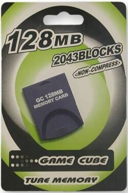 Geheugenkaart 128 MB voor GameCube en Wii