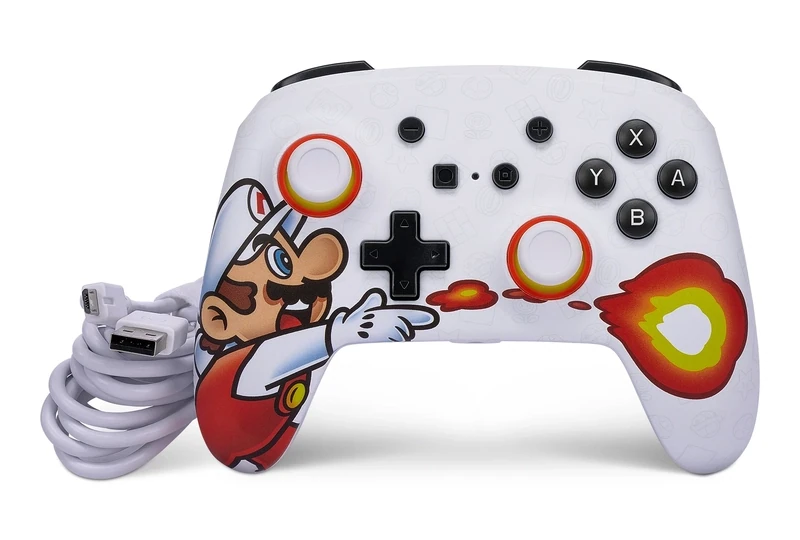 Wired Enhanced Controller Fireball Mario