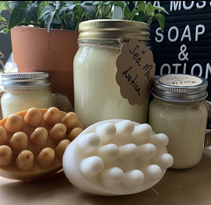 Large Sea Moss Soap &amp; Lotion Set