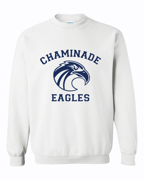 White Crew with Navy Eagle - HS