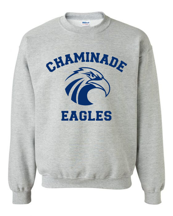 Grey Crew with Navy Eagle