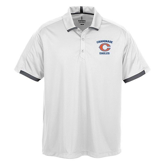 Men's White &amp; Grey Polo