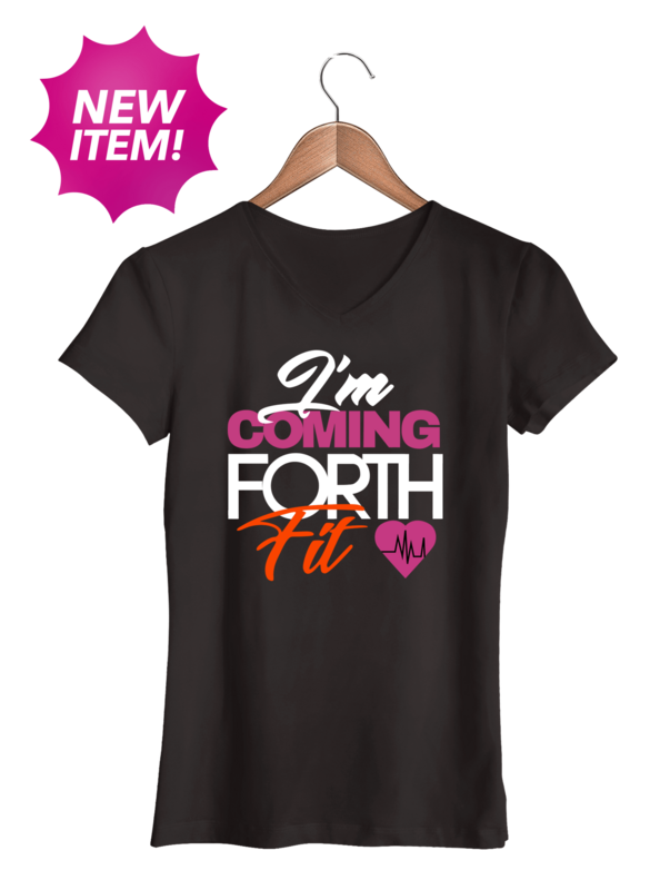 Coming Forth Fit V-Neck T-Shirt in Black