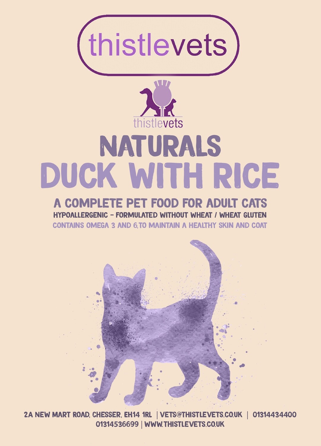 Thistle Vets Cat Natural Duck