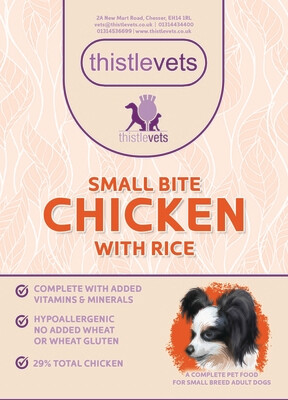 Thistle Vets Dog Small Bite Chicken & Rice