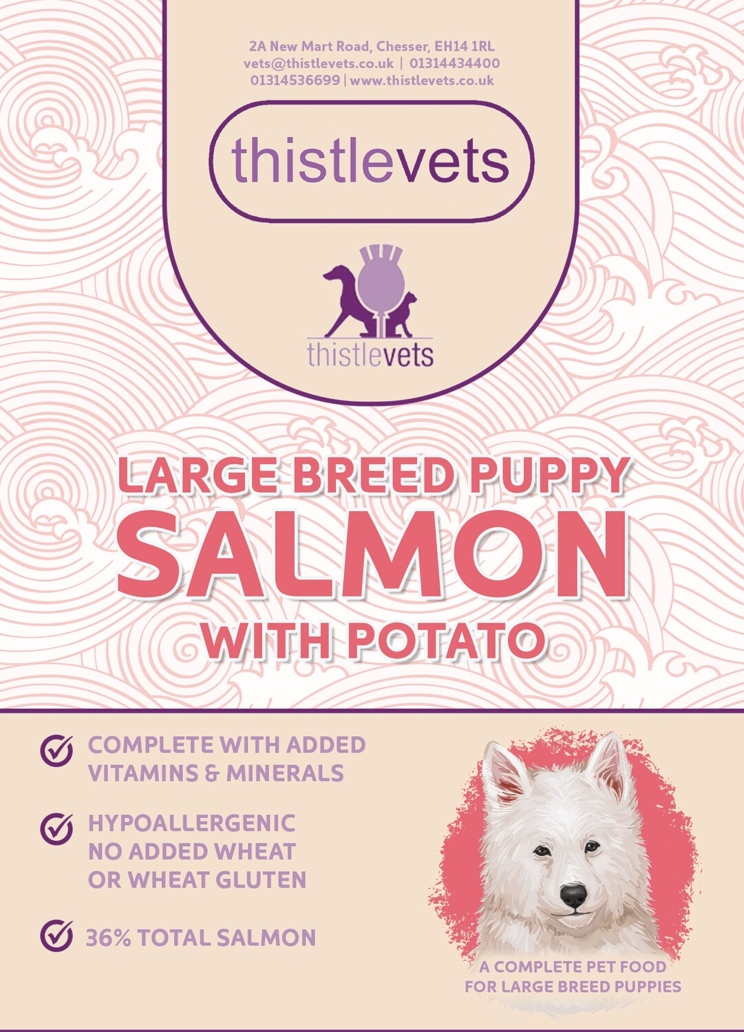 Thistle Vets Large Breed Puppy Salmon &amp; Potato