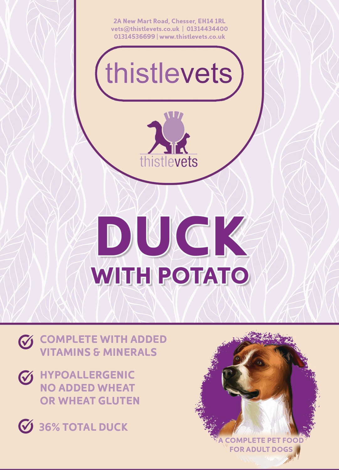Thistle Vets Dog Duck &amp; Potato
