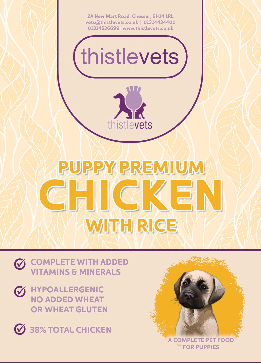 Thistle Vets Premium Puppy Chicken &amp; Rice