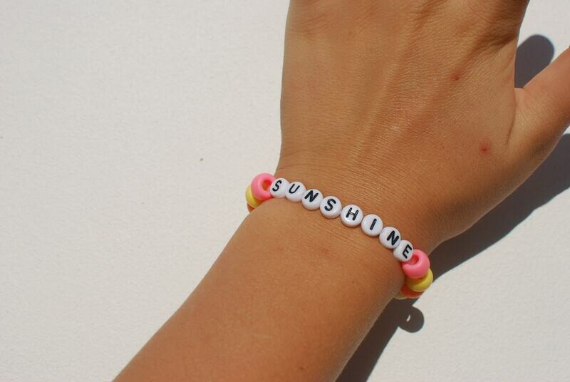 Sunshine Vsco Pony Bead Bracelet