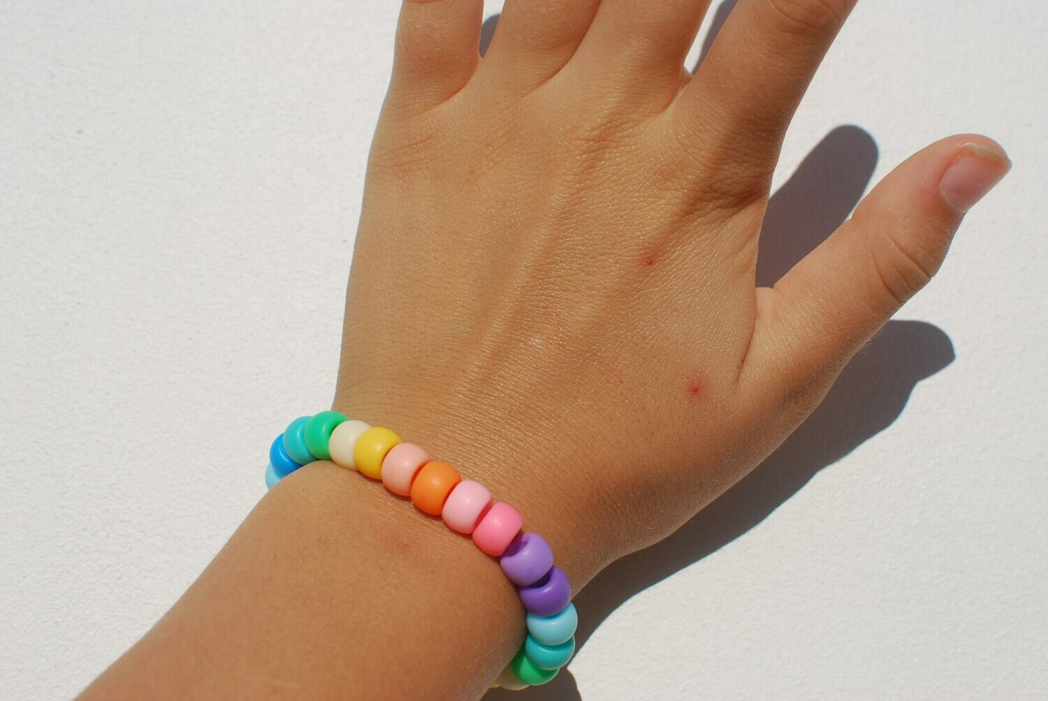 Rainbow Ombre Vsco Pony Bead Bracelet