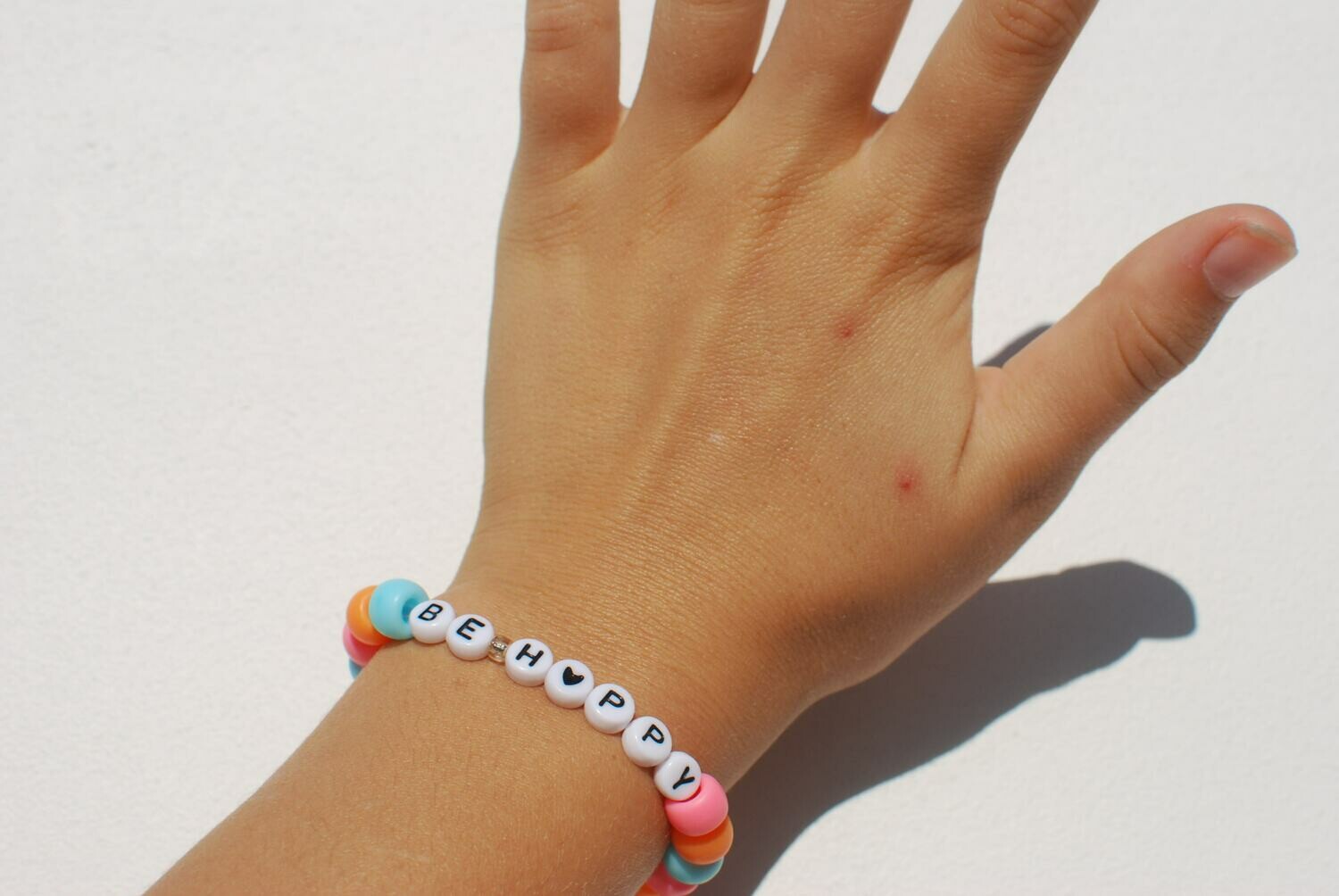 Be Happy Vsco Pony Bead Bracelet