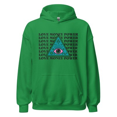 LOVE MONEY POWER | Evil Eye Unisex Sweatshirt