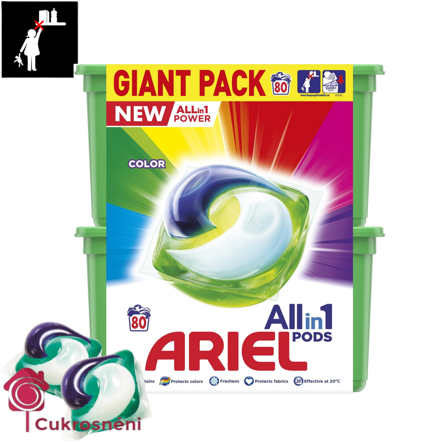 ARIEL All-in-1 Color - 80 db mosókapszula