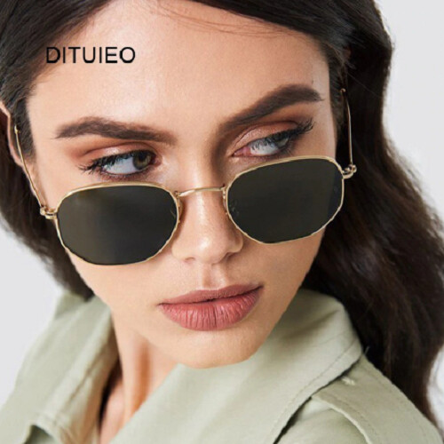Oval Sunglasses Women Luxury Eyeglasses Metal Frames Sun Glasses Female