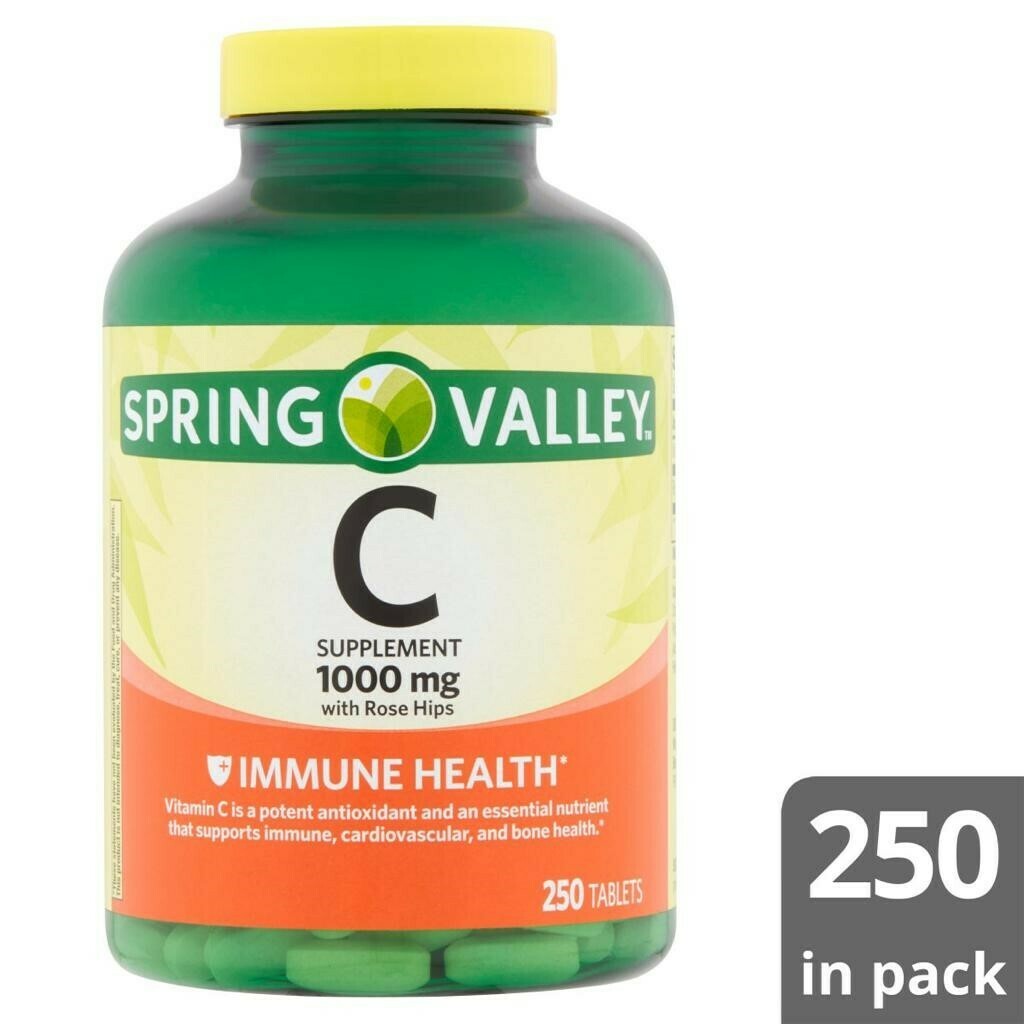 Vitamina C 1000 Mg Spring Valley 250 Tabletas