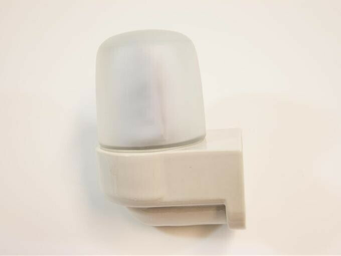 Ceramic light fitting &amp; glass shade