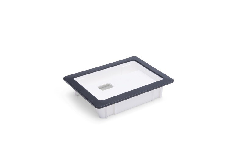 Tylo Recessed Wall Casing for Pure &amp; Elite with plain black plastic trim