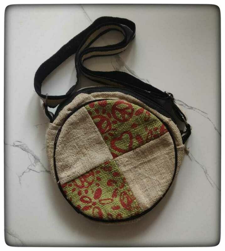 HEMP Round Side Bag (Brand : Heaven Hemp)