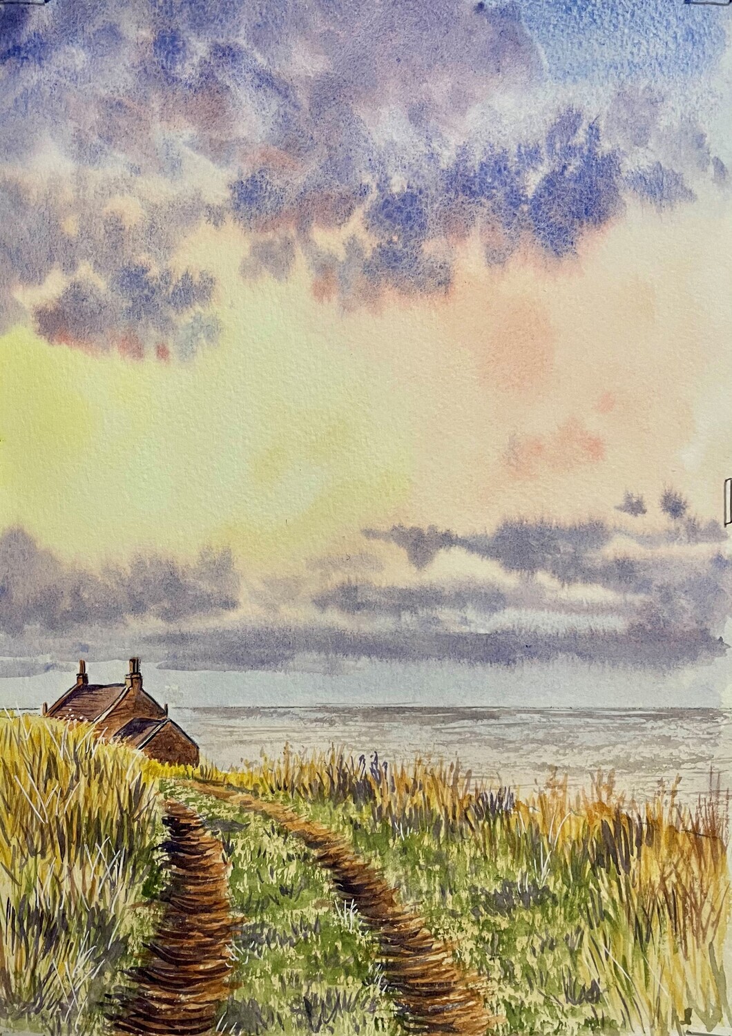 Howick, Northumberland, A Calming View in Watercolour