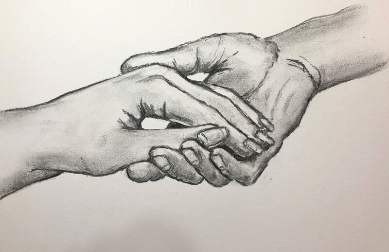 Hands in Charcoal