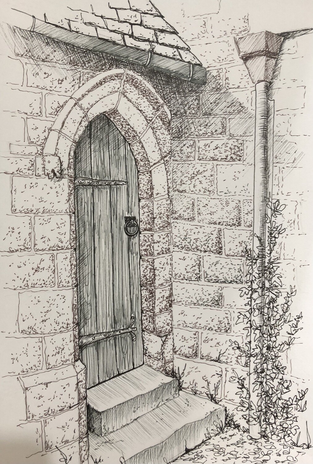 Pen Techniques for Buildings and Stone