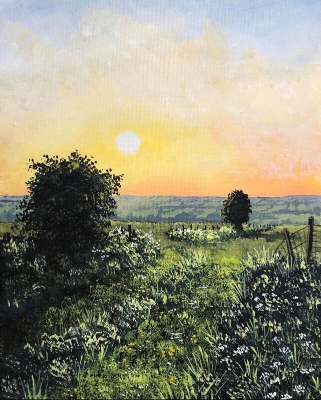 Rural View in Acrylics