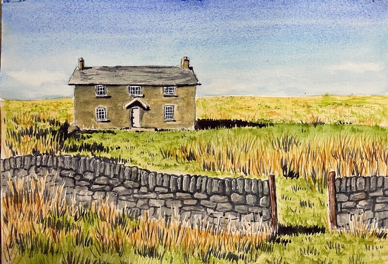 Nuns Cross Farm, Dartmoor in Watercolour