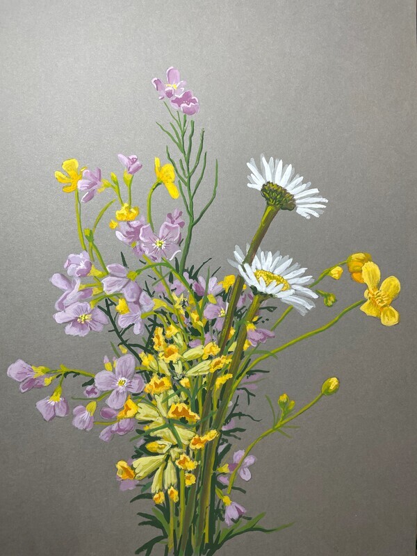 Flowers in Gouache