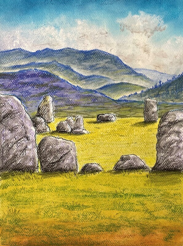 Standing Stones in Pastels