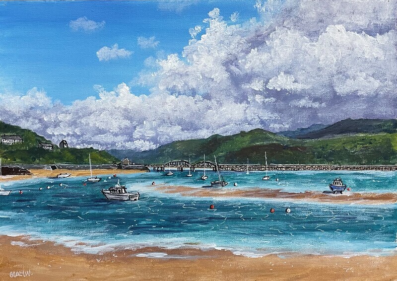 A Peaceful Harbour in Acrylics