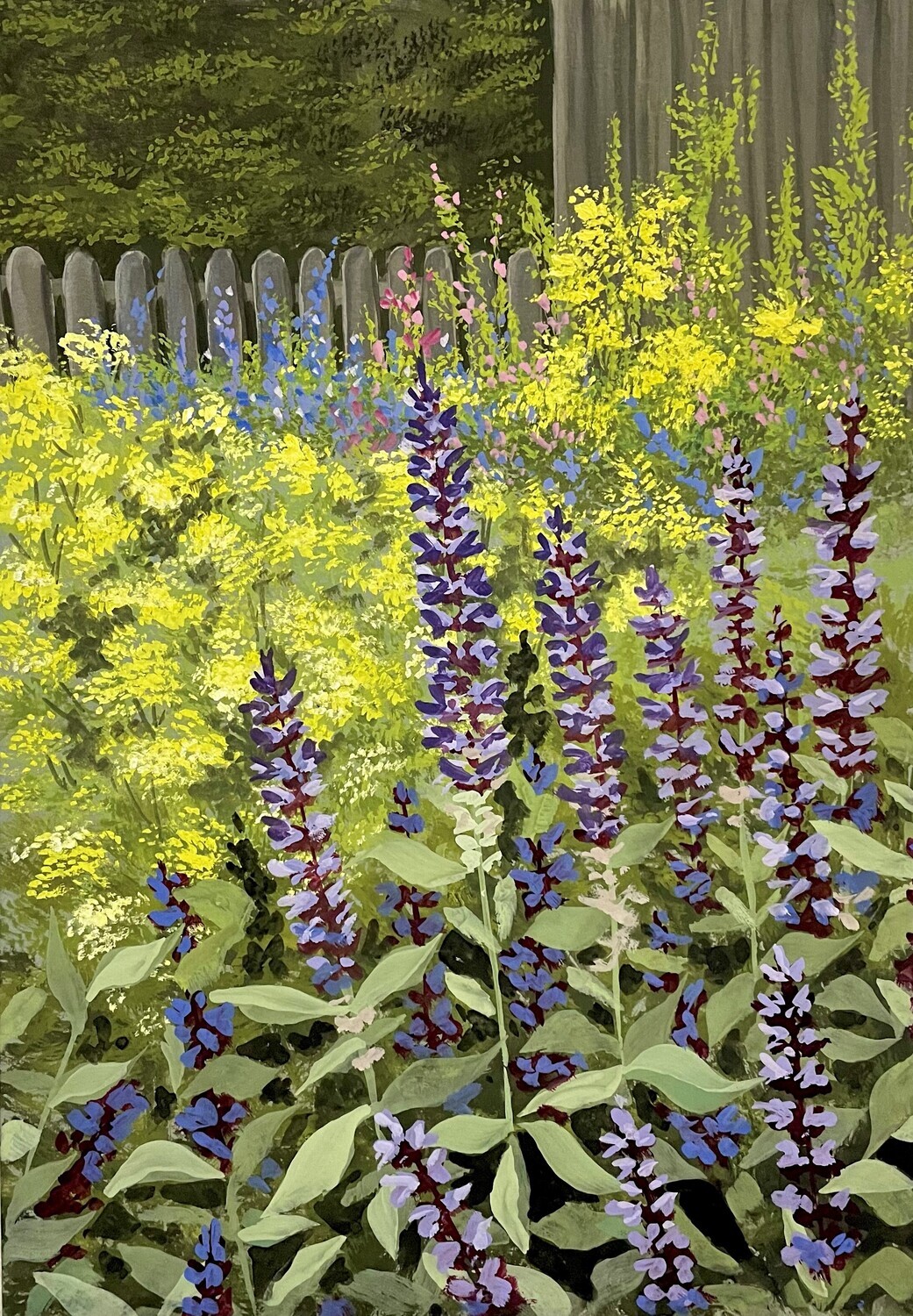 Garden Flowers in Gouache
