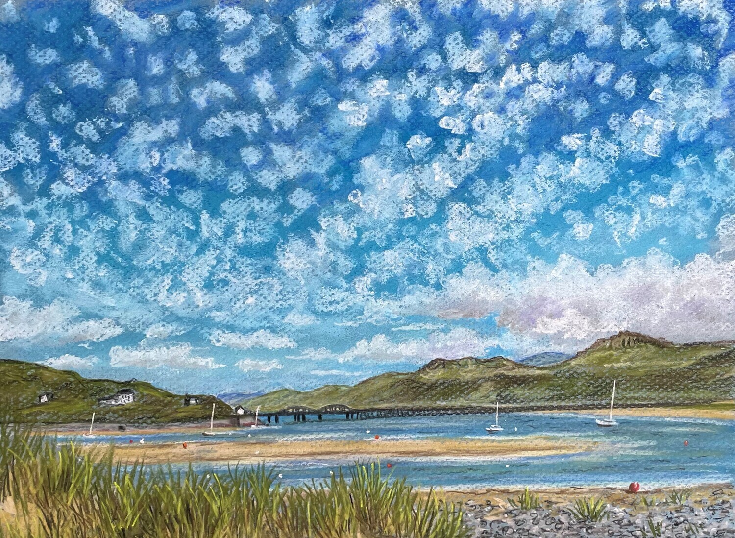 Barmouth Harbour in Pastels