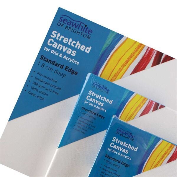 Seawhite Stretched Canvas, 1.8cm Standard