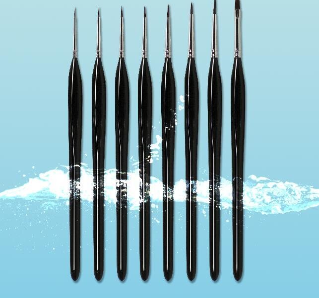 Proarte Miniature Painting Brushes - with triangular handle for easy grip